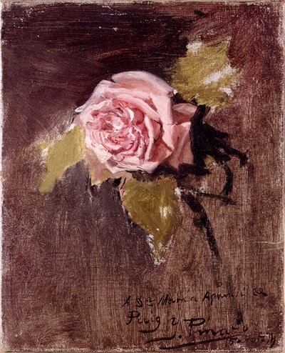 A Rose by Ignacio Pinazo Camarlench
